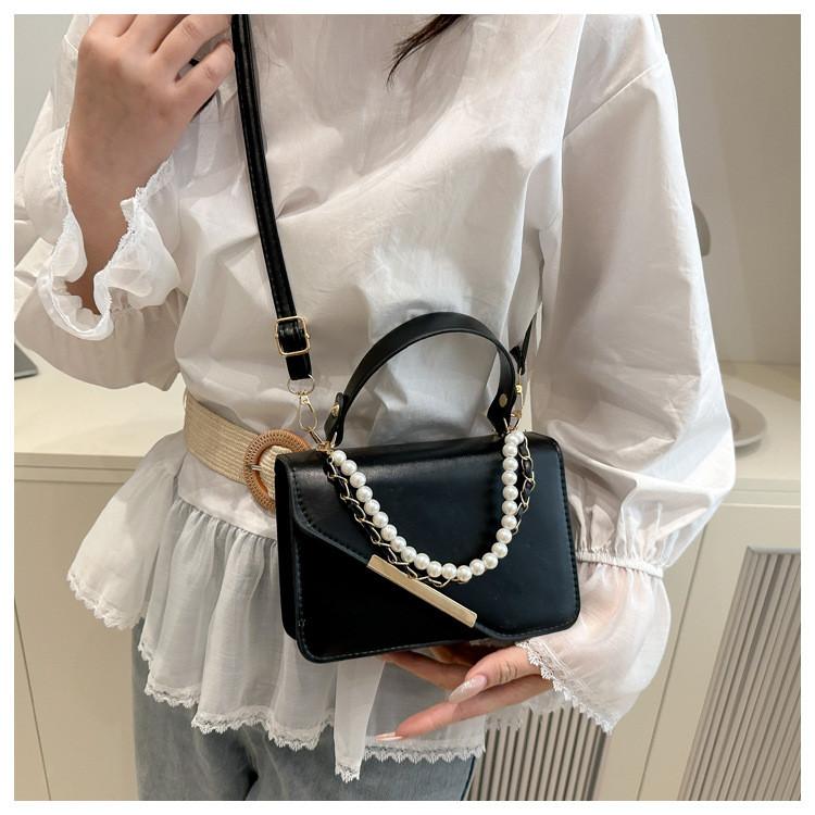 Pearl Simulation Fashion Chain Decoration Women Shoulder Bag For Daily Use