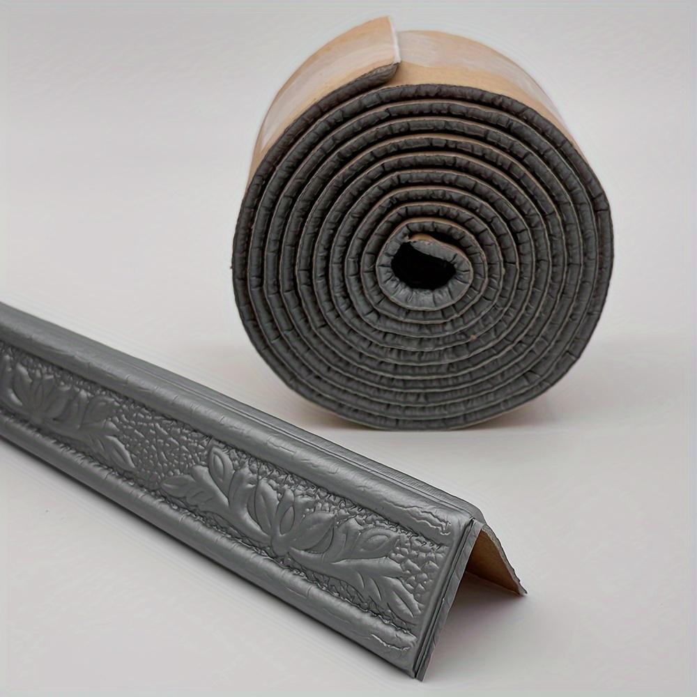 

Carving Flowers Wallpaper for Ceiling Wall Edging Angle Trim Self Adhesive Pattern Molding Peel and Stick Wall Sticker 230cmx8cm