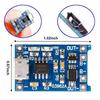 10pcs Type-C Micro Mini 5V1A 18650 TP4056 Lithium Battery Charger Module Charging Board With Protection Dual Function 1A Li-ion
