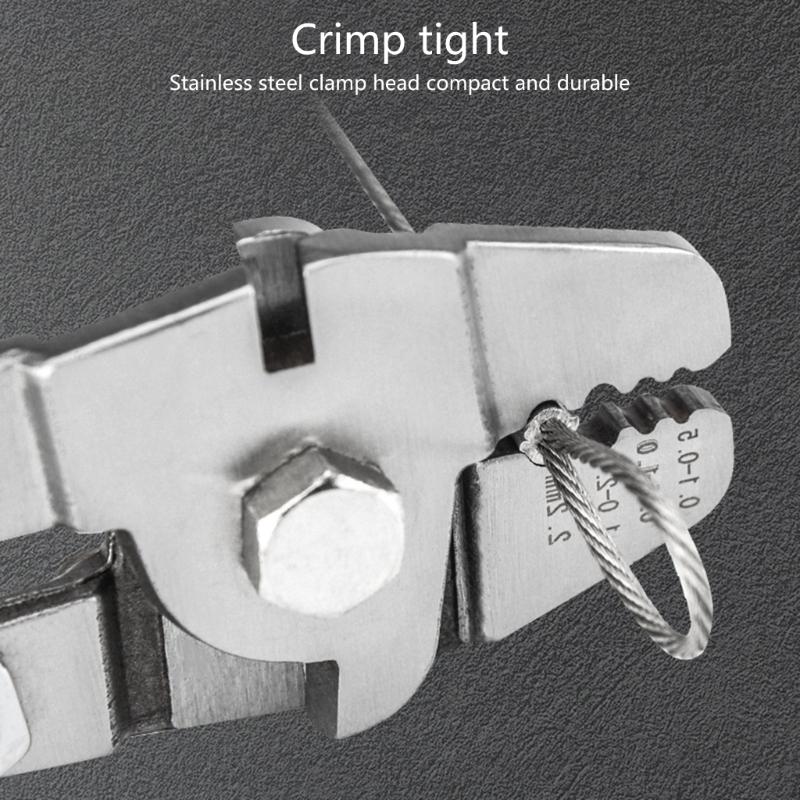 Drahtseil Crimpwerkzeug Angel Crimpwerkzeug Edelstahlkabel'Aluminium Crimp Hülsen Drahtseil Reparaturzange