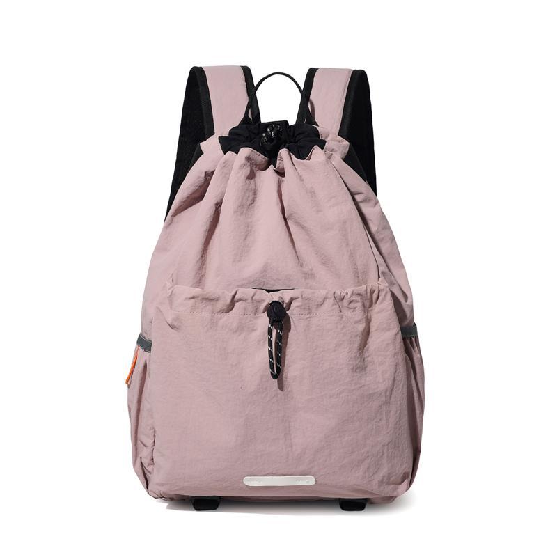 Schoolbag Outdoor Sports Backpack Men's and Women's Lightweight Waterproof Drawstring Mountaineering Travel College Students Class School Bag Computer