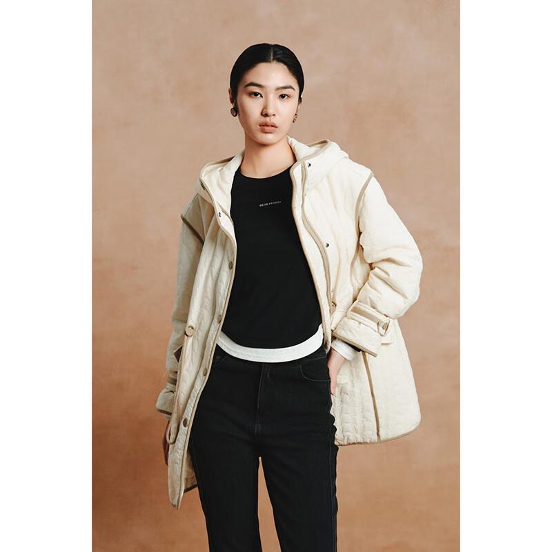 Gejin Women's Spring/Autumn Color-Block Slim-Fit Jacket