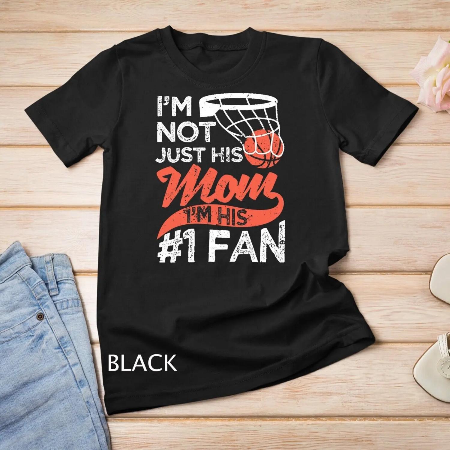 Womens Mother Player Mother s Day Basketball Mom Number One Fan T shirt S чёрный