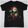 Angie Stone Classic Short-Sleeve Black Cotton Crew Neck Printed T-Shirt Summer Streetwear T-Shirt Graphic T Shirts