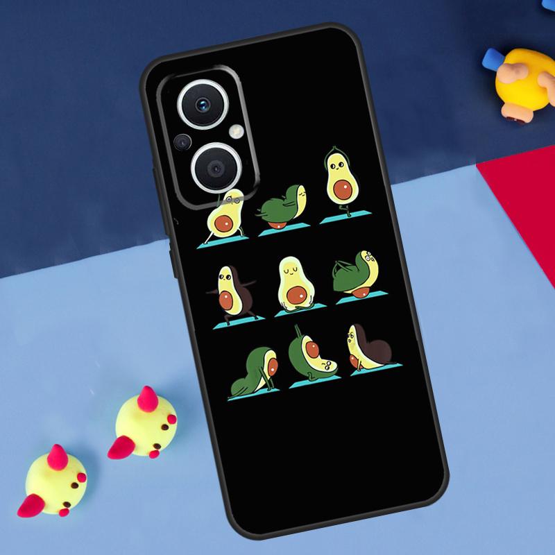 Avocado Yoga For OPPO Reno 7 8 Lite 8T 10 11 12 13 14 Pro 11F 12F 13F 14F OPPO Find X8 X5 X6 X9 Pro Case