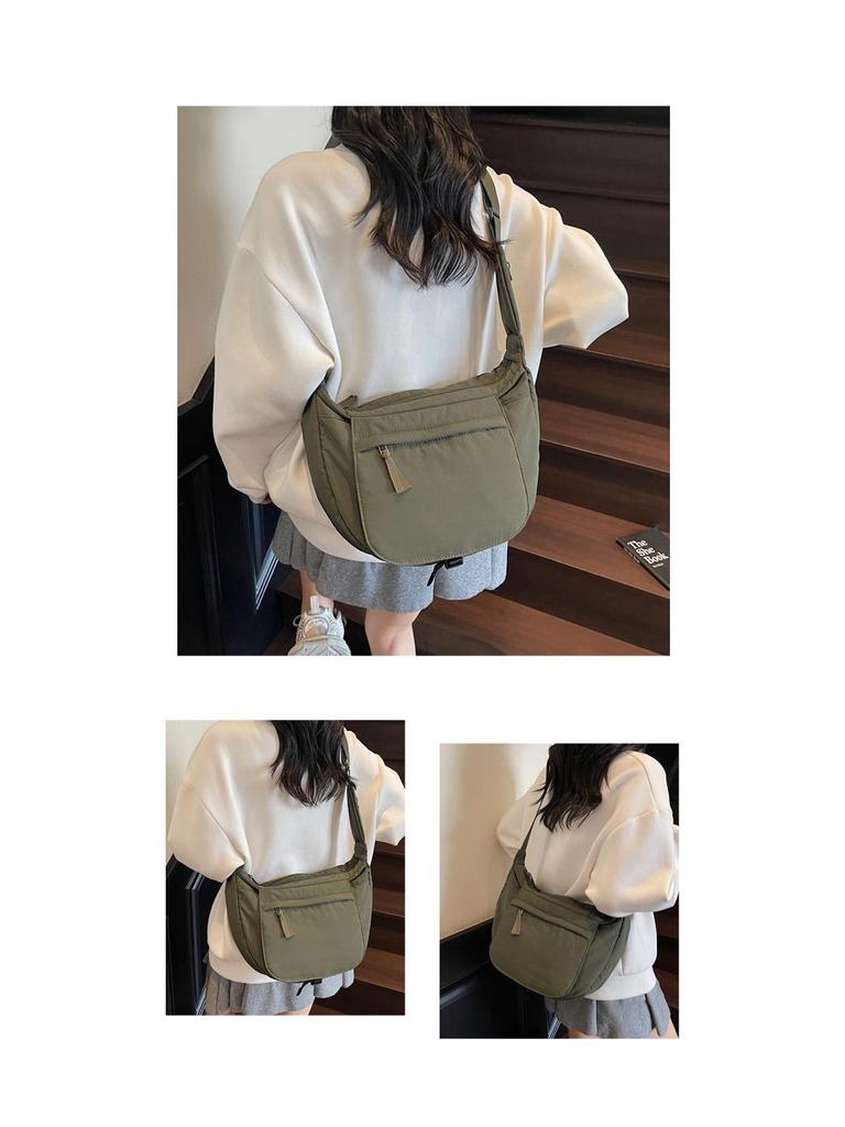 Korean Style Versatile Nylon Shoulder Bag - Large Capacity Crossbody