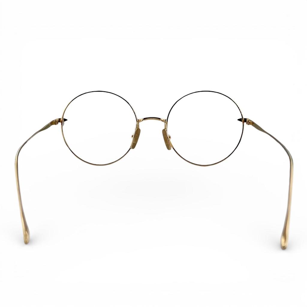Excellent DITA Glasses BELIEVER(-) HYDE's Round Model gold mens DTX506 Used