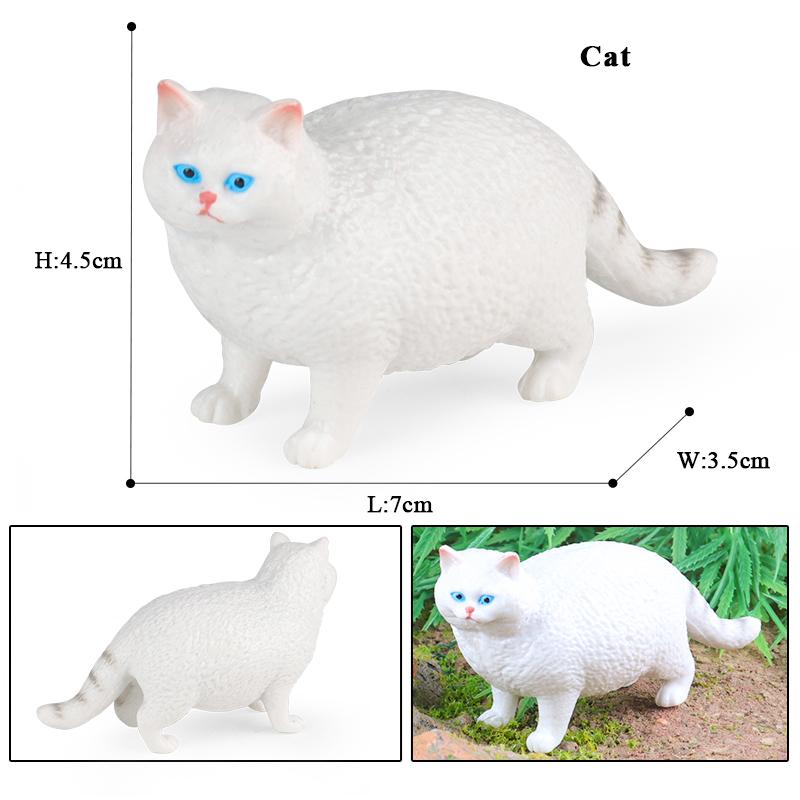 Oenux Siam Devon Rex Sphynx Perserkatze Kätzchen Modell Actionfigur Figur Niedliche Heimdekoration Sammlung Kinderspielzeug Geschenk