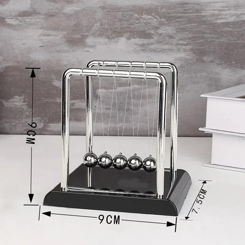 1pc New Metal Pendulum Ball Desk Table Decor Physics Science Pendulum Newton Ball Steel Balance Ball Newton s Cradle
