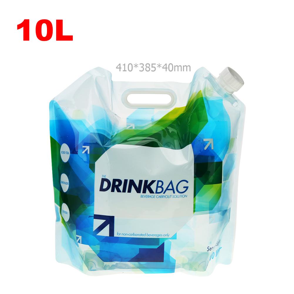 

Складная сумка для воды 5/10/15/20 л, портативное ведро для воды для кемпинга, большой контейнер для воды, спорт на открытом воздухе, пеший туризм, кемпинг, складная сумка для воды 10lL