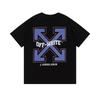 9062 Off-White 2025 Spring/Summer New Letter Printed Pattern Round Neck Hooded Short Sleeved T-shirt for Men and Women