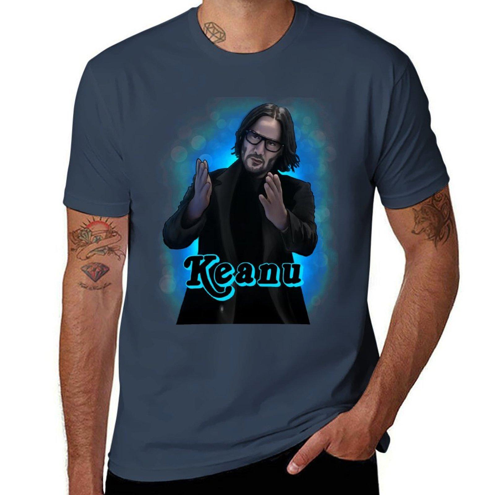 Keanu Tshirt Summer Fashion Casual Tee Shirt S
