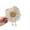 Stylish Hold Hairpin With Delicate Edge Decoration And Gentle Fabric Fashion Hair Clip For Daily Use Or Special Event