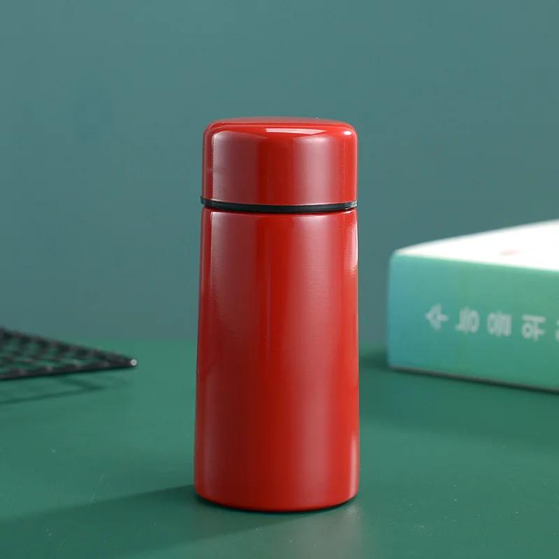 260/280ml Mini Pocket Thermos 304 Stainless Steel Vacuum Flask Small Portable Leakproof Insulated Water Bottle For Purse Bag