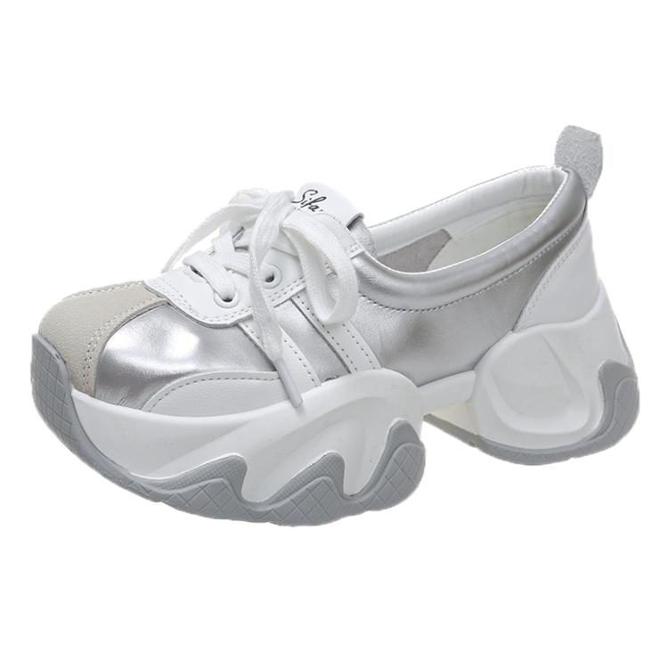 

Женские кроссовки на платформе, женские спортивные кроссовки, брендовые кожаные женские кроссовки из вулканизированной кожи, повседневные женские кроссовки для бега 38