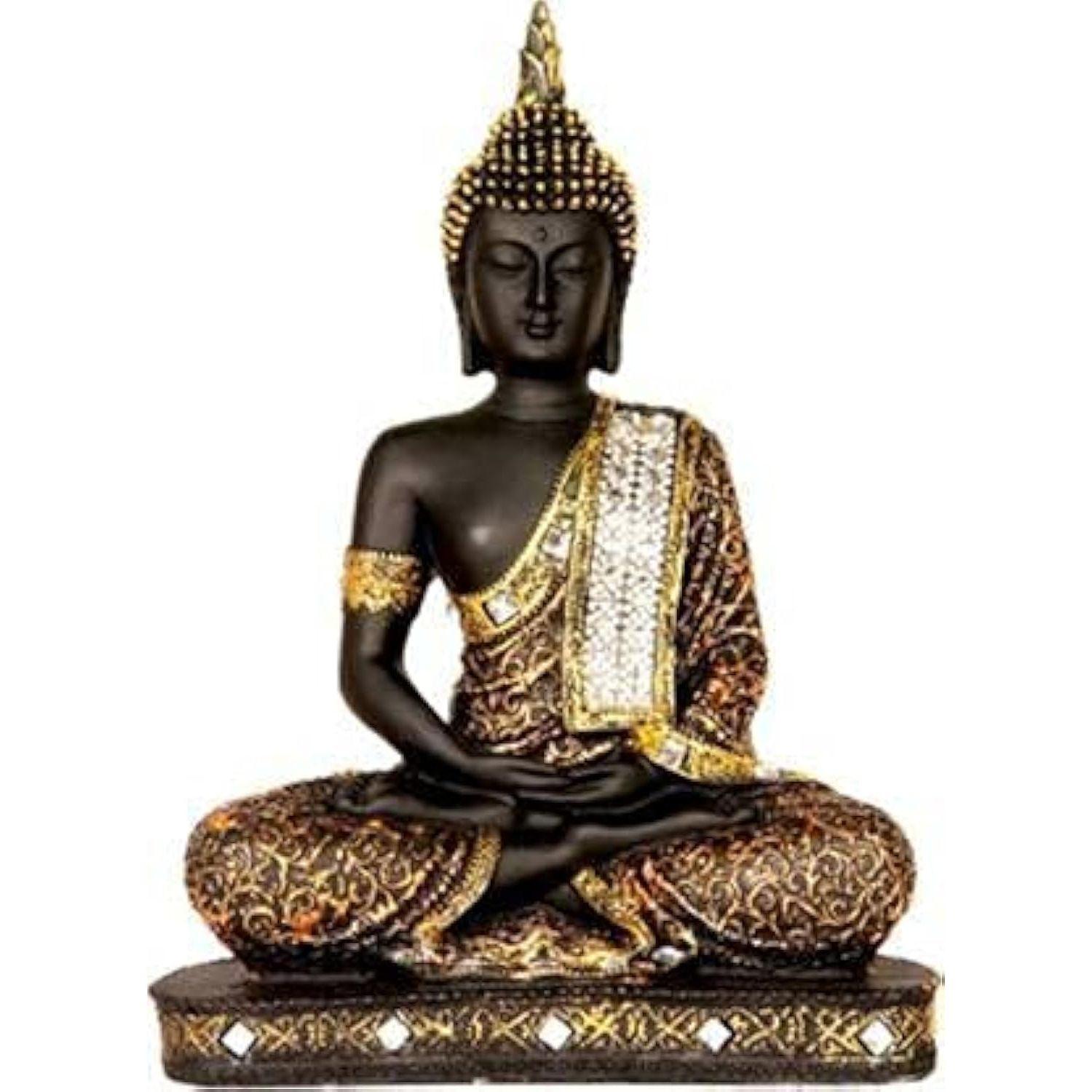 

Нові 25-сантиметрові медитаційні статуї сидячого Будди, експонат ідола, предмети домашнього декору для вітальні та подарунків