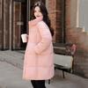 Autumn Winter Thicken Warm Parka Women Casual Solid Color Big Pocket Loose Short Hooded Coat Jackets Outwear