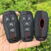 Silicone Car Key Case Fob Cover For Ford Fusion Mondeo Mustang F-150 Explorer Edge     Car Accessories