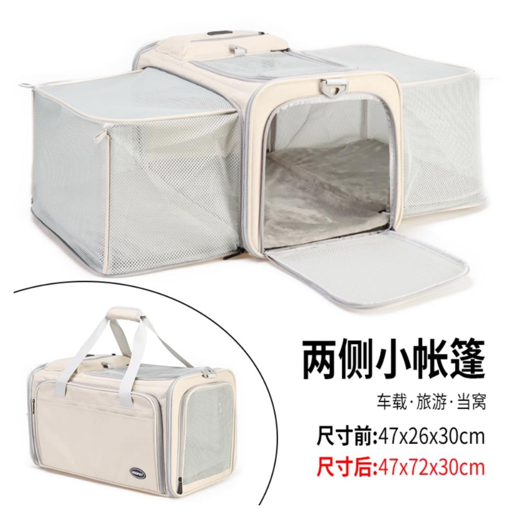 Car canvas folding pet bag, portable for outdoor use, portable pet carrying bag