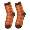 Fashion Home Women Girl Soft Bed Floor Plaid Socks Warm Sleeping Mid Stockings