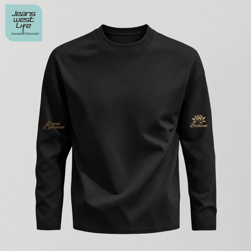 Jeanswest Life Men's Pure Cotton Long-Sleeve Casual Pullover
