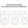 Pack Of 10 Thick Toilet Lid Cover For Home Bathroom NonSlip Design Quick Cleaning Toilet Seat Cover for Family Household