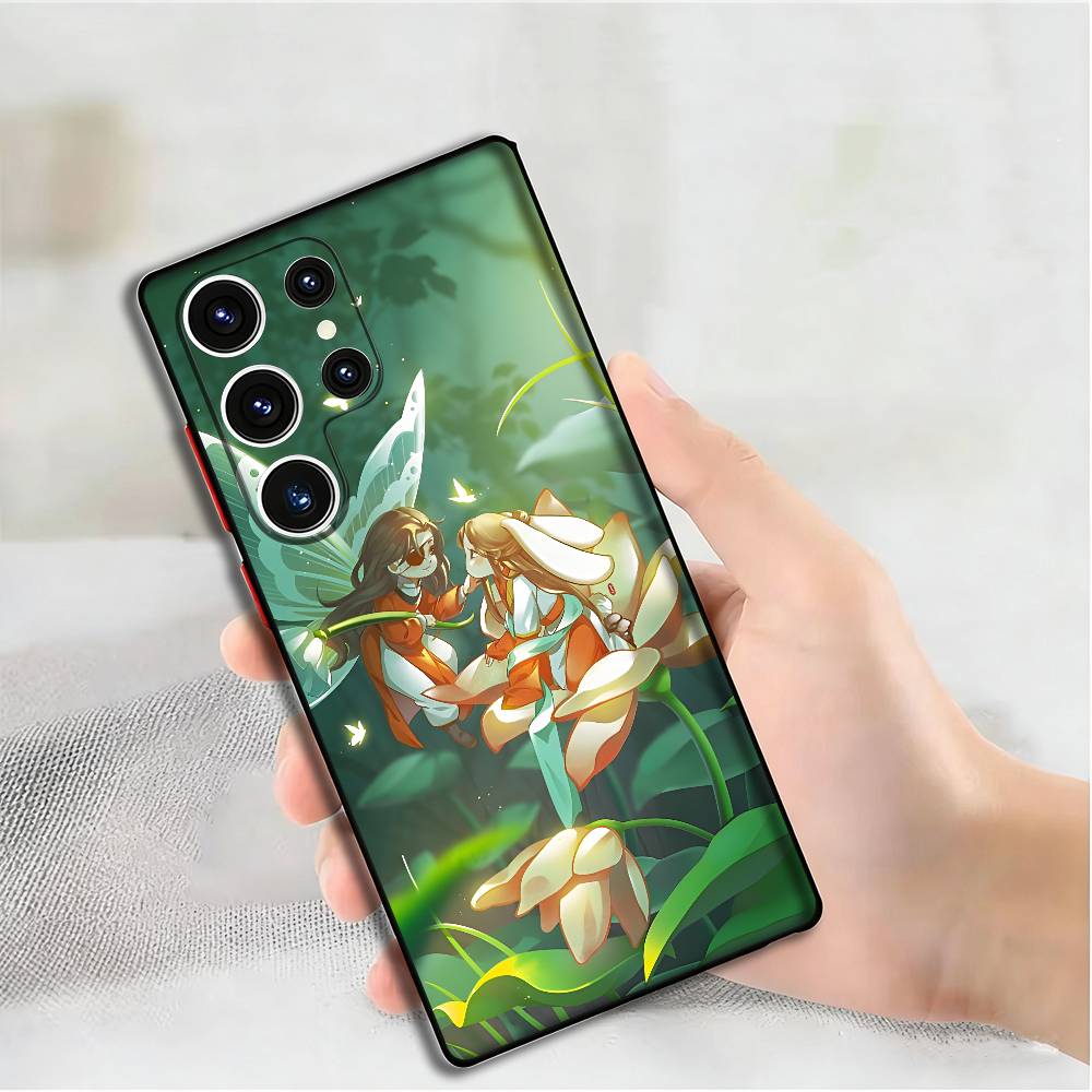 

Kawaii Tian Guan Phone Silicone Case for Samsung S24,22,20,23,21,20 Ultra Plus Lite 5G Print Cover Samsung S23ULTRA5G