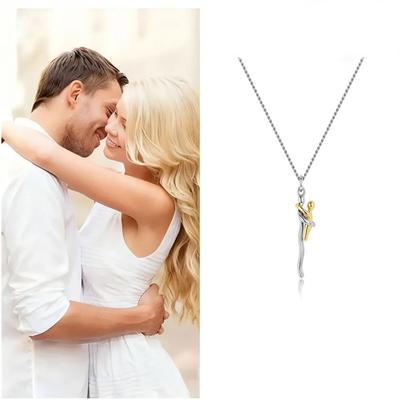 Creative Personality Mother Child Embrace Pendant Necklace for Women Men Mother's Day Father's Day Commemorative Gifts Jewelry
