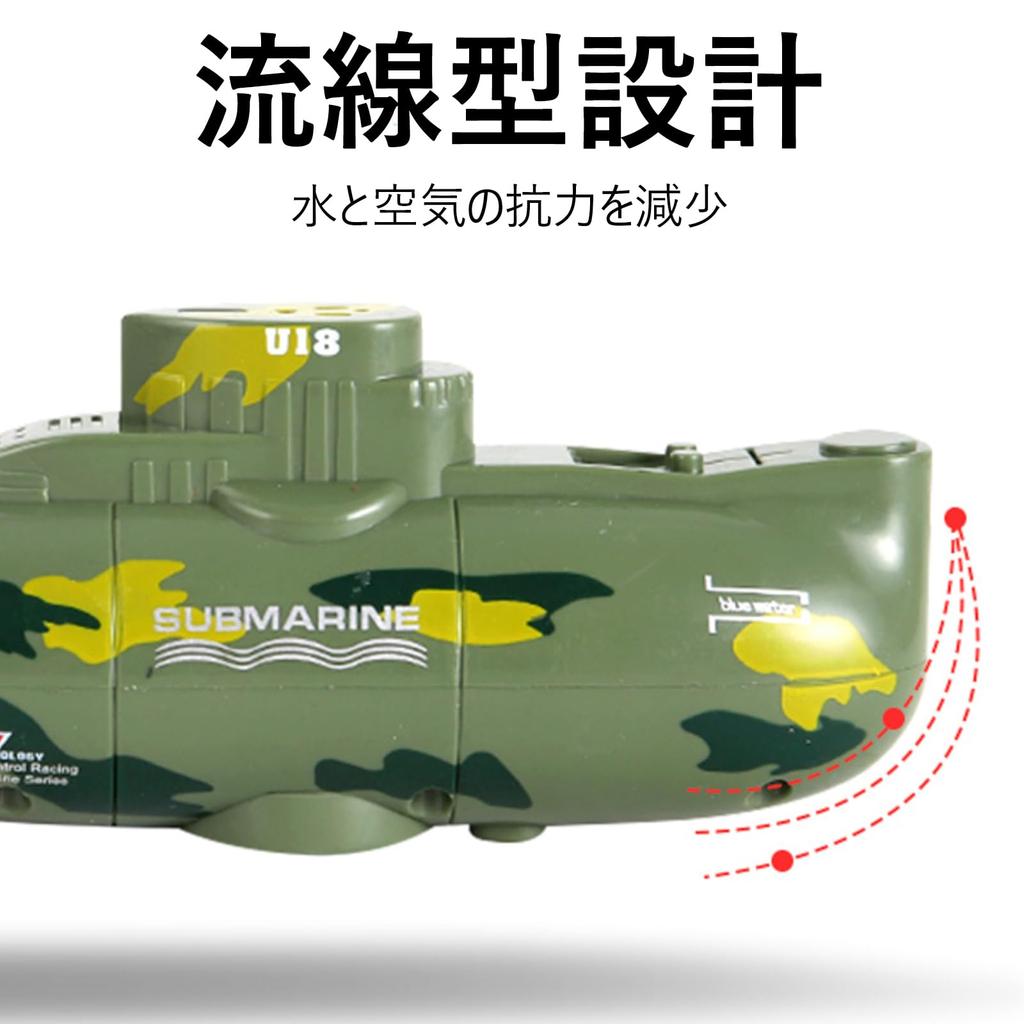 7JI RC Boat, Submarine, Remote Control Boat, Mini Boat, USB Charging, Omnidirectional Turning, Toy, Parent-Child Activities, Birthday, Christmas