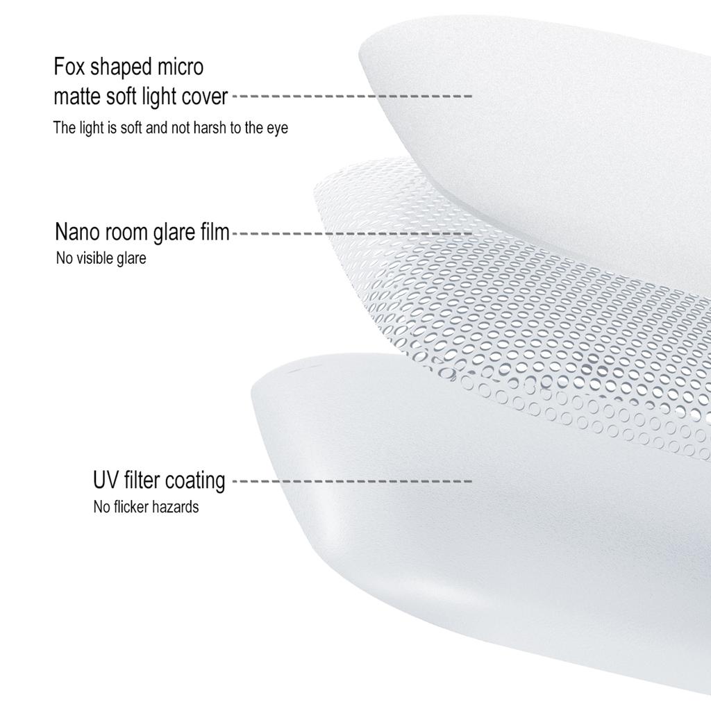 Clip-on LED Fülllicht für Telefon Selfie Licht Konferenz Video Licht 2500K-9000K Dimmbar Eingebaute