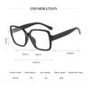 New Black Thick Frame Glasses Frame Square Flat Light Mirror Men And Women Internet Celebrity Flat Light Mirror Z3337
