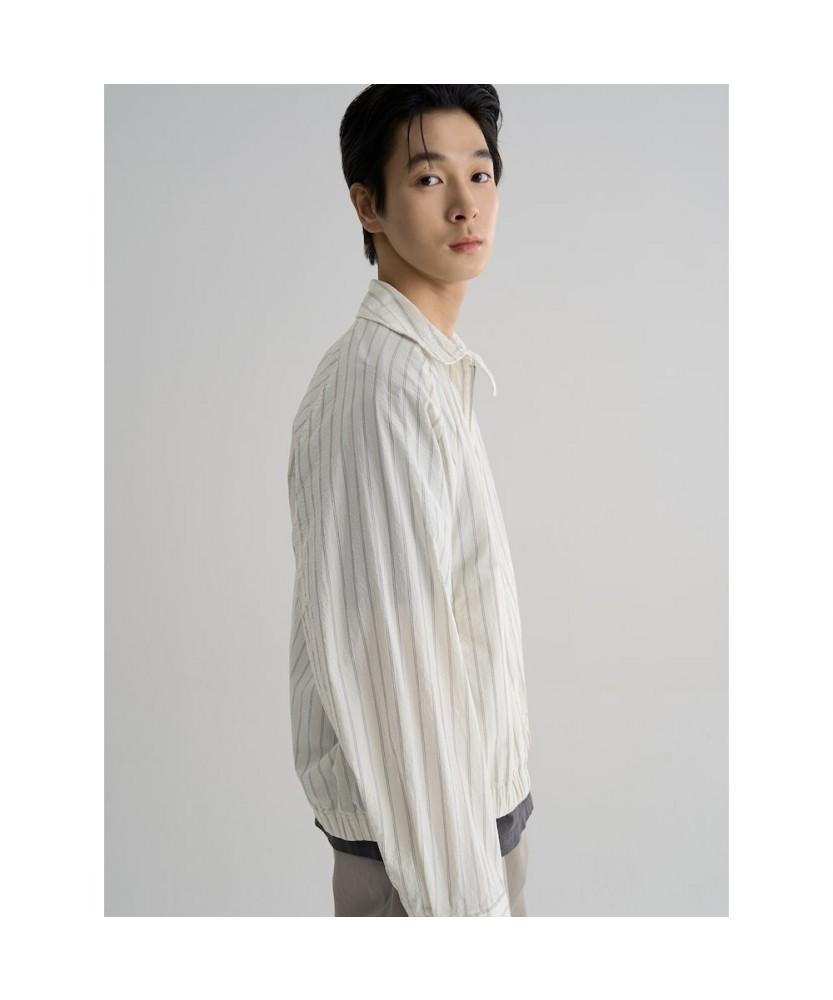 8Seconds Striped Collar Blouson Ivory