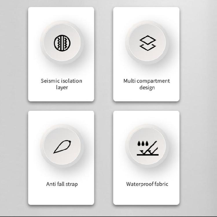 Hard EVA Carrying Bag Shockproof Spillproof Storage Case Antifall Suitable for RG40xxv 406v 405v Handheld Gaming Console