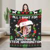 Steve Harrington Blankets  Soft Funny Plush Throw Blanket For Kids Bedroom Flannel Bedspread Bed Cover