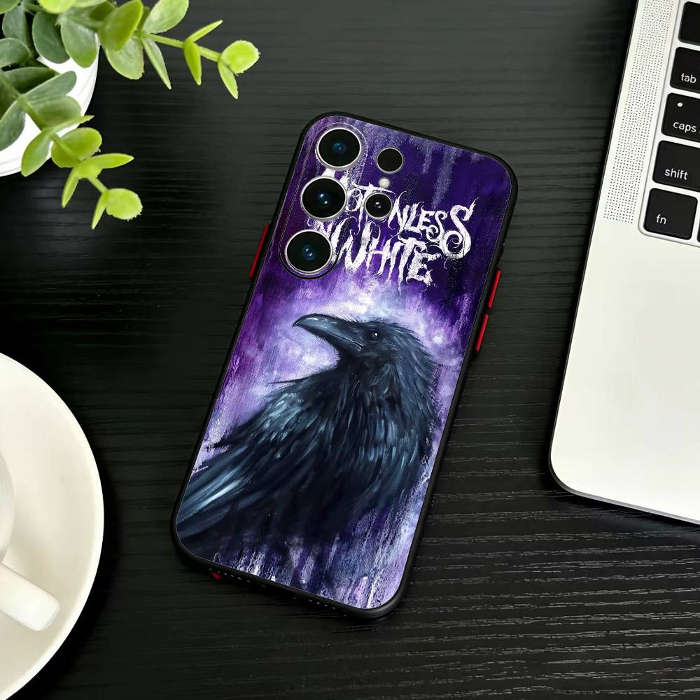 D-Motionless In W-White Phone Case For Samsung S26,S25,S24,S23,S22,S30,S21,Ultra,Plus,FE 5G Black Soft Cover