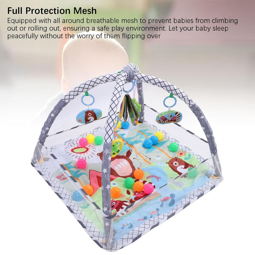 Mata gimnastyczna dla niemowląt Basen z piłeczkami Zabawki o wysokim kontraście Umiejętności motoryczne Mata do zabawy dla niemowląt do leżenia na brzuszku