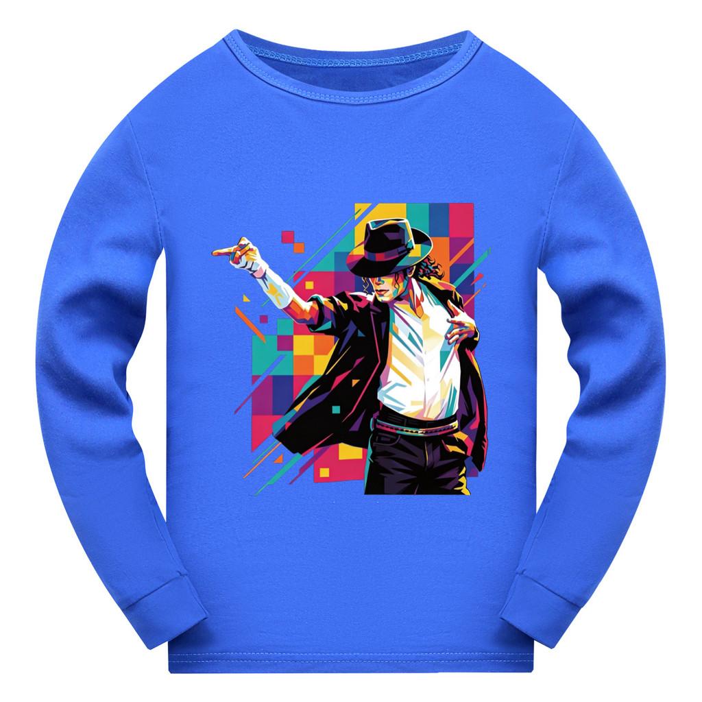 Unique Costume 5712 Kleurrijk Kinder Jongens Meisjes Jackson Print Lange Mouwen T-shirt 150cm