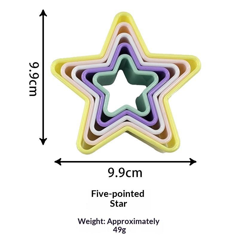 daily1Set Plastic Cake Mold Geometric Figure Biscuit Fondant Cupcake Multiple Shapes Cookie Cutter DIY Cake Cooking Tools