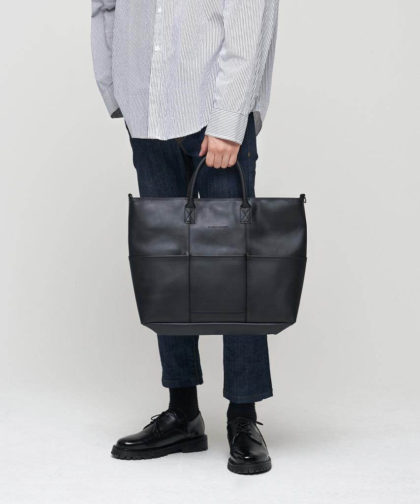 National Publicity Stockton Hq Leather Crossbody Tote Bag