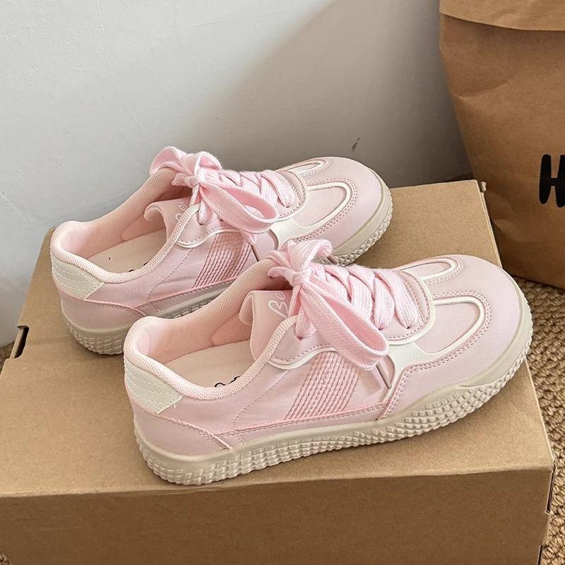 2025 Herbst neue Schuhe dicke Basisplatte Schuhe hoher Wert moralische Trainingsschuhe ins lässige vielseitige weiße Schuhe
