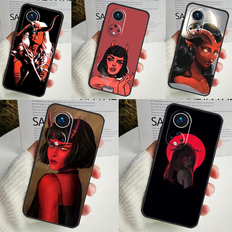 

Devil Woman Чехол для Honor Magic 6 5 Lite Pro 50 70 90 Honor X8b X9b X6 X7 X8 X9 X6a X7a X9a X8a Чехол Honor 70