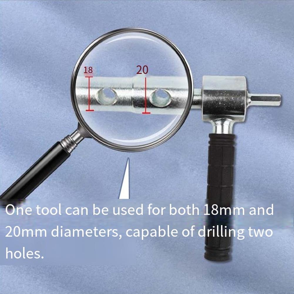 Versatile 18mm20mm Hex Adapter For Electric Ice Auger With Anti-Slip Grip High-selling Power Tool Accessories