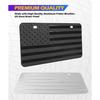 License Plate Frame,Car Accessories Front License Plate 6" X 12",Premium Quality Thick Durable Novelty 3D American Flag Aluminum Metal Car Tag
