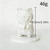 1pc Adorable Cat Base Pen Holder, Kitten Shape Desktop Stationery Organizer for Pens Markers, Decorative Desk Accessory