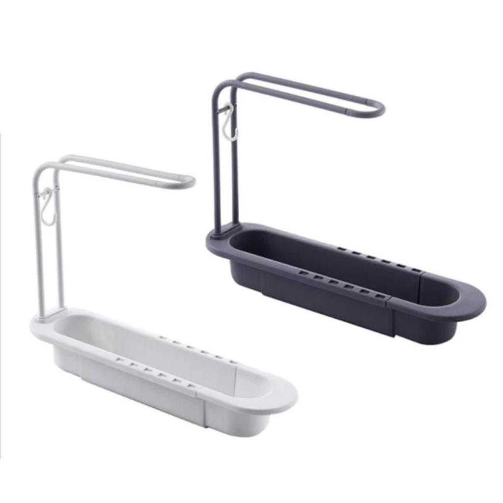 Kitchen Telescopic Sink Shelf Drainer Rack Kitchen Soap Sponge Holder Storage Basket Kitchen Accessories