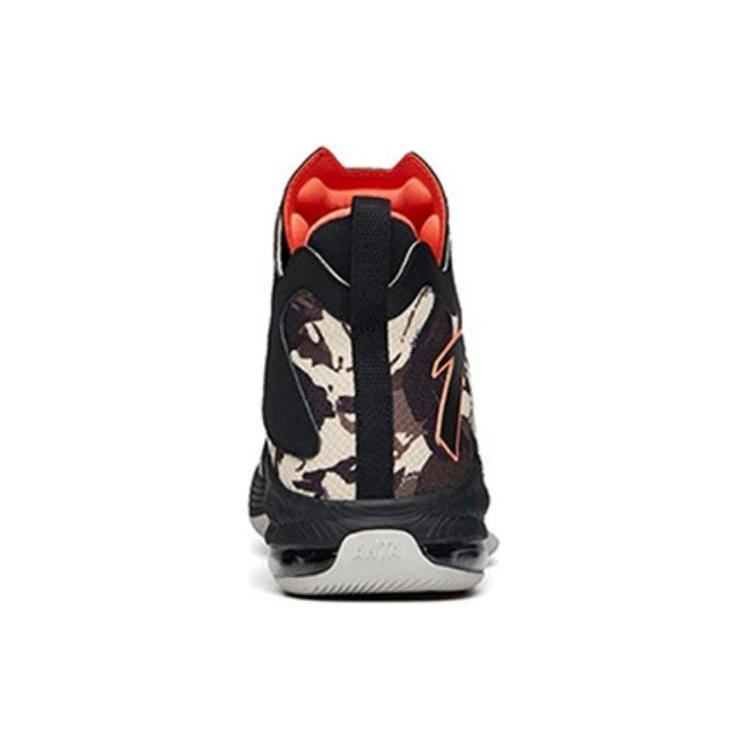 Anta The Shield Slip Resistant Abrasion Resistant High top Vintage Basketball Shoes Men's Green Black Orange 91711101-8