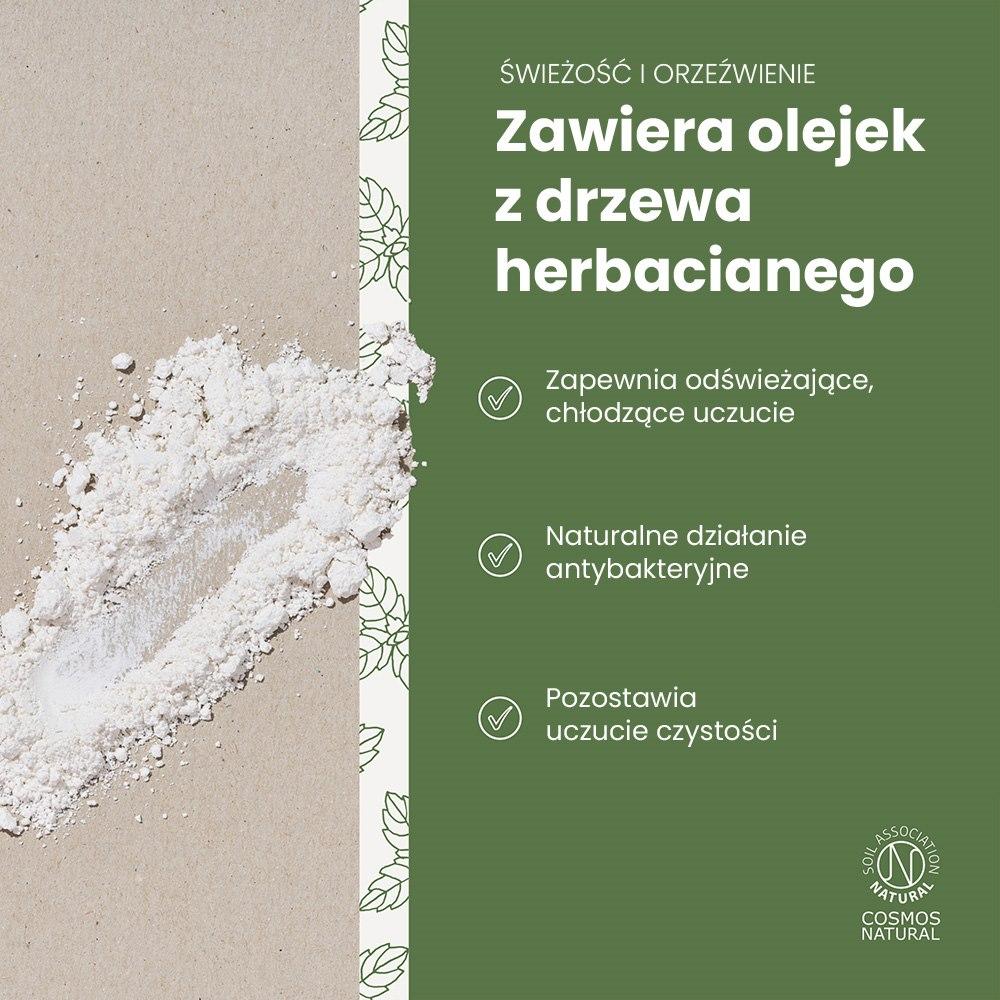 Mineralny Proszek Do Mycia Zębów Tea Tree Ziołowy 60 Ml Georganics