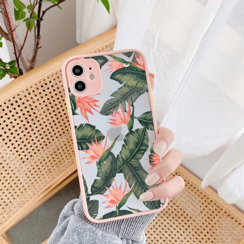 Fashion Flower Phone Case for iPhone 11 12 13 Mini Pro XS MAX 8 7 6 6S Plus X 5S SE 2020 XR Case