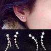 Women Fashion Rhinestone Big Dipper Ear Studs Clips Hook Earrings Jewelry Gift