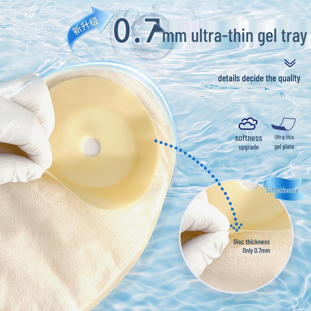 Ultra-Thin 0.7mm Gel Ostomy/Fistula Bag, One-Piece Care Solution